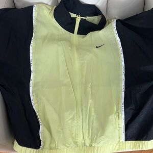 Nike Black and Light Yellow Windbreaker